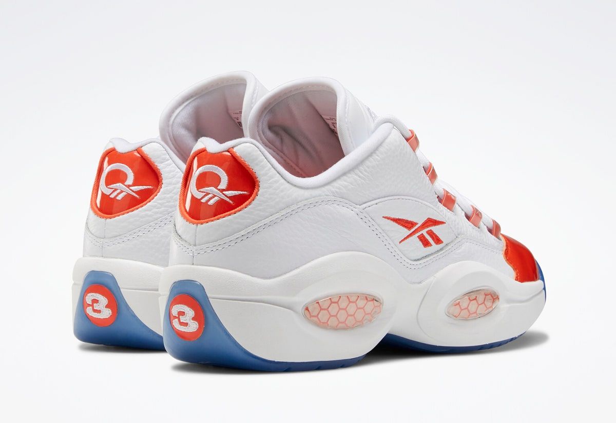 Reebok question low clearance white red ice