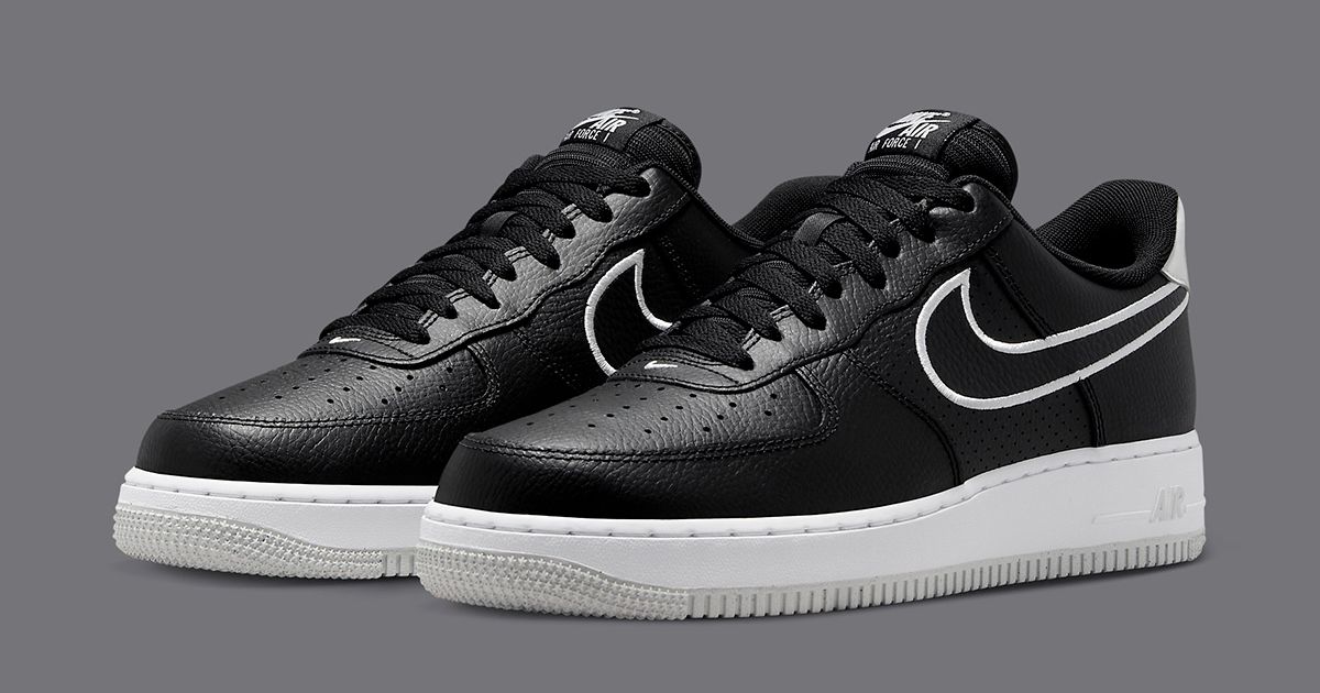 This Monochrome Air Force 1 Low Features Embroidered Swooshes | House ...