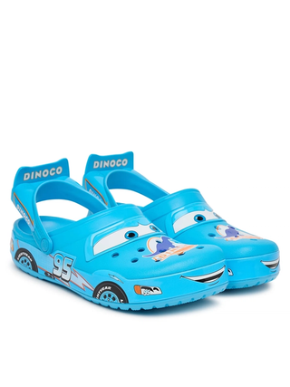 Cars x Crocs Classic Clog "Lightning McQueen Dinoco" (SKU: 213582-90H). Photo via MODIVO.