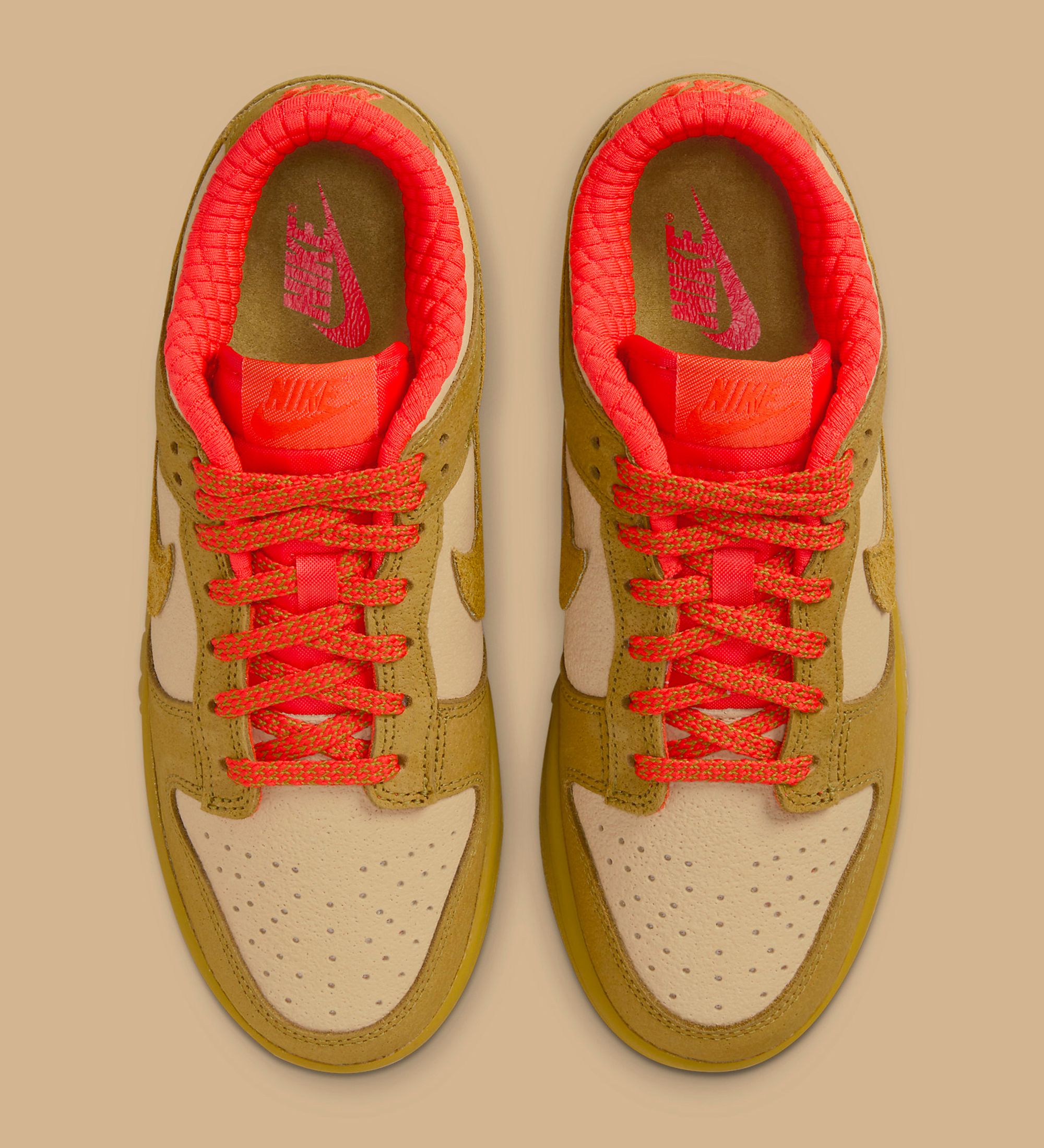 スニーカー Nike Dunk Low Bronzine Sesame Picante Red UNBOXING Nike Dunk Low 