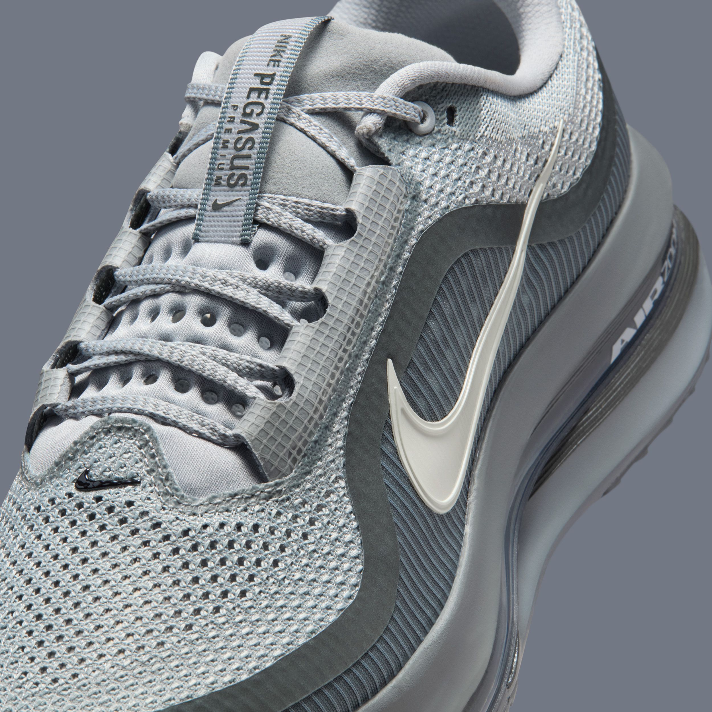 Nike Pegasus Premium Wolf Grey Shoes 7.5 Mens / 9 Womens New Running HQ2592-013 Nike Pegasus Premium “Wolf Grey” Is the Cleanest Colorway  main image 3