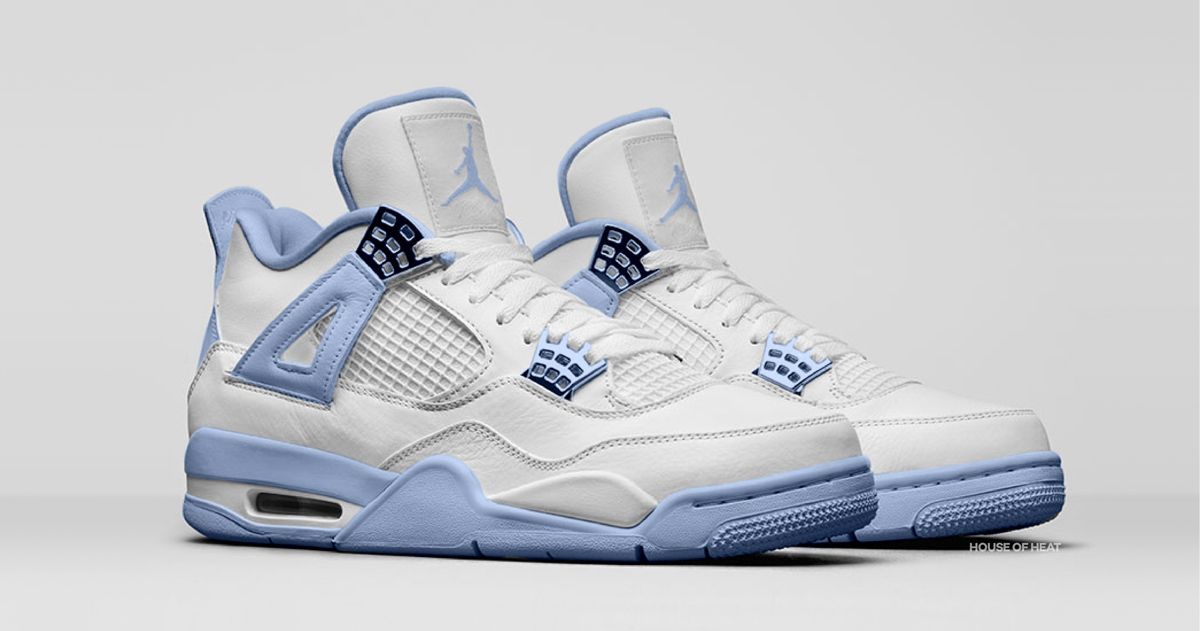 Jordan 4 University Blue Купить Оригинал