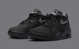 The sign nike Air Flight ’89 Gears Up in Black and Grey
