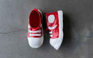 Air Jon low-top sneakers in smooth and suede leather