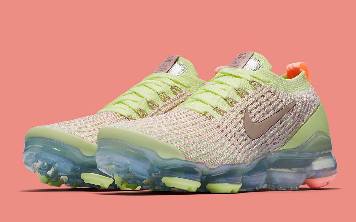 Air vapormax flyknit 3 2025 barely volt pink tint (w)