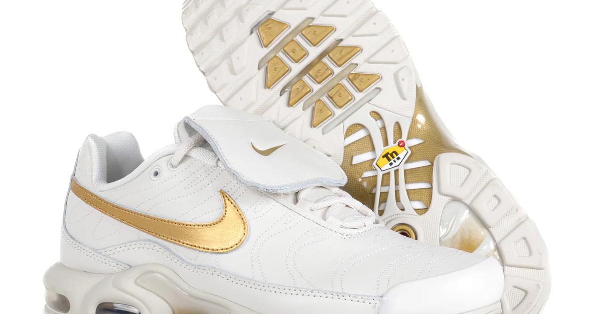 The Nike Air Max Plus Tiempo Returns in Phantom and Gold