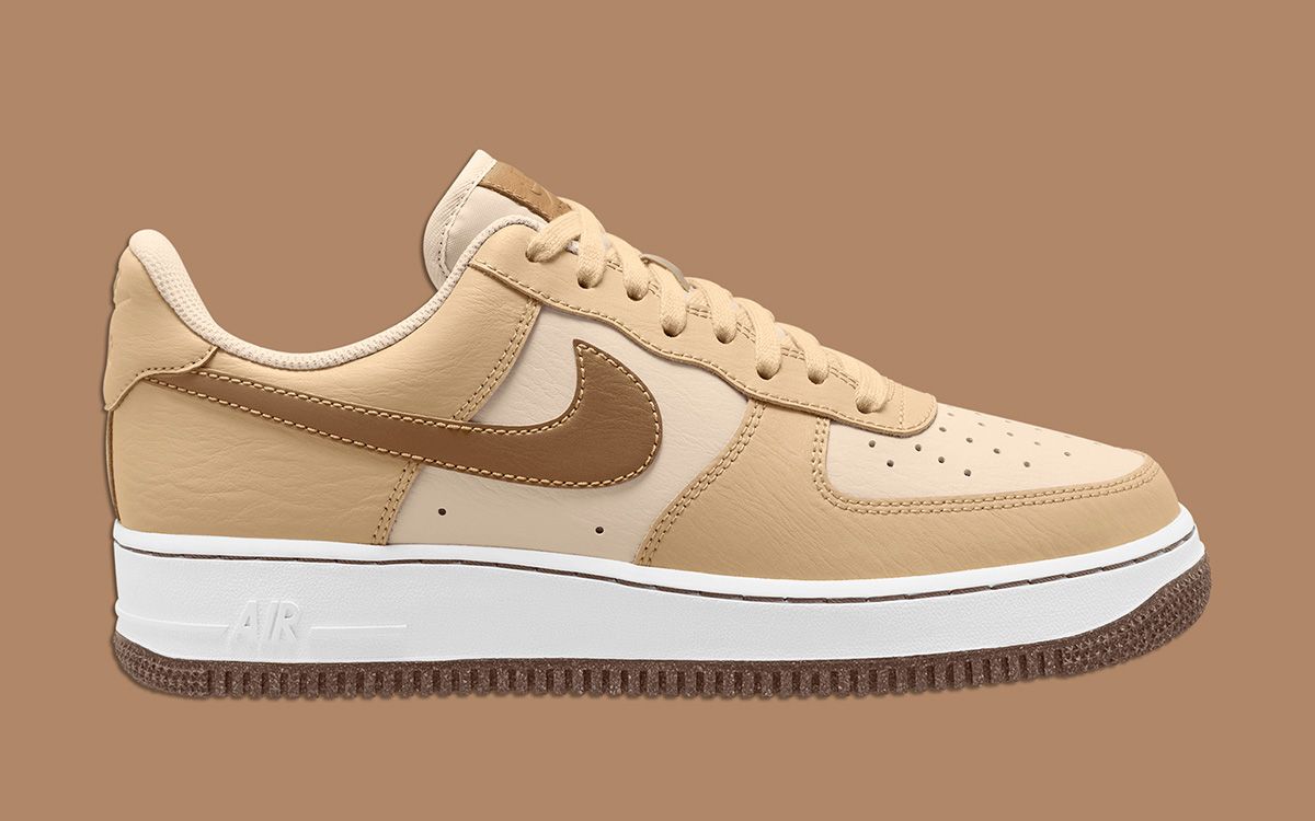 Nike Air Force 1 Low Inspected By Swoosh Brown Shoes 