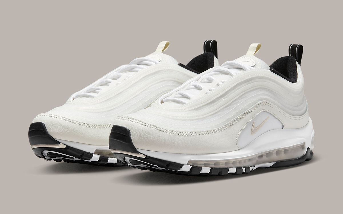 Nike Adds TPU Overlays to this White and Sail Air Max 97 House