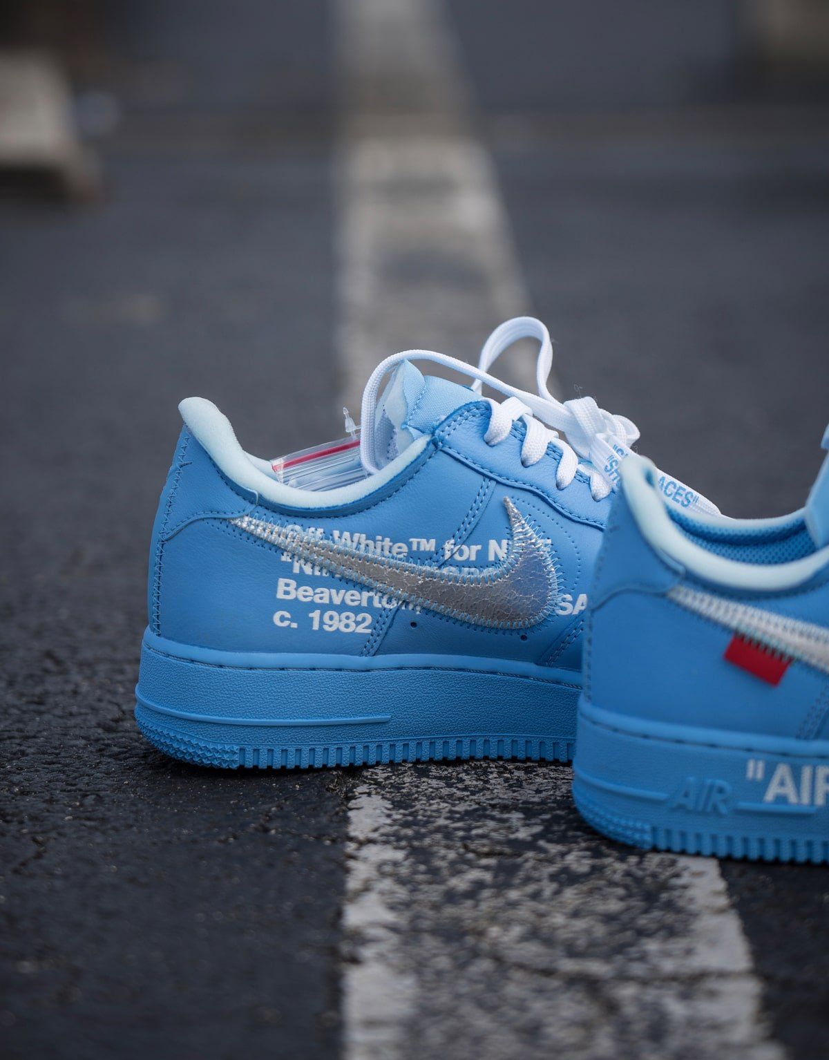 Nike Air Force 1 голубые