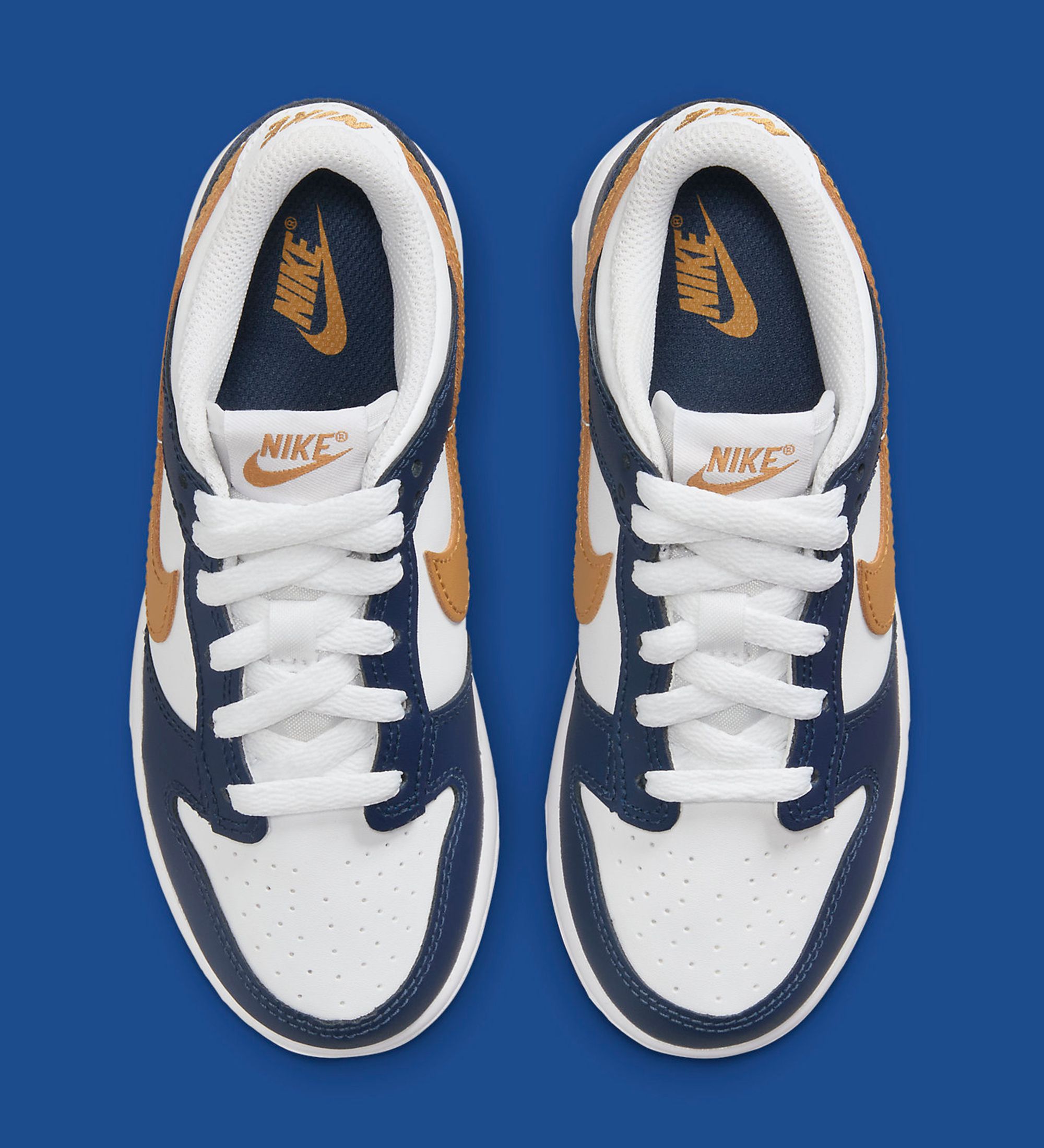 The Nike Dunk Low Appears In Midnight Navy And Wheat | House