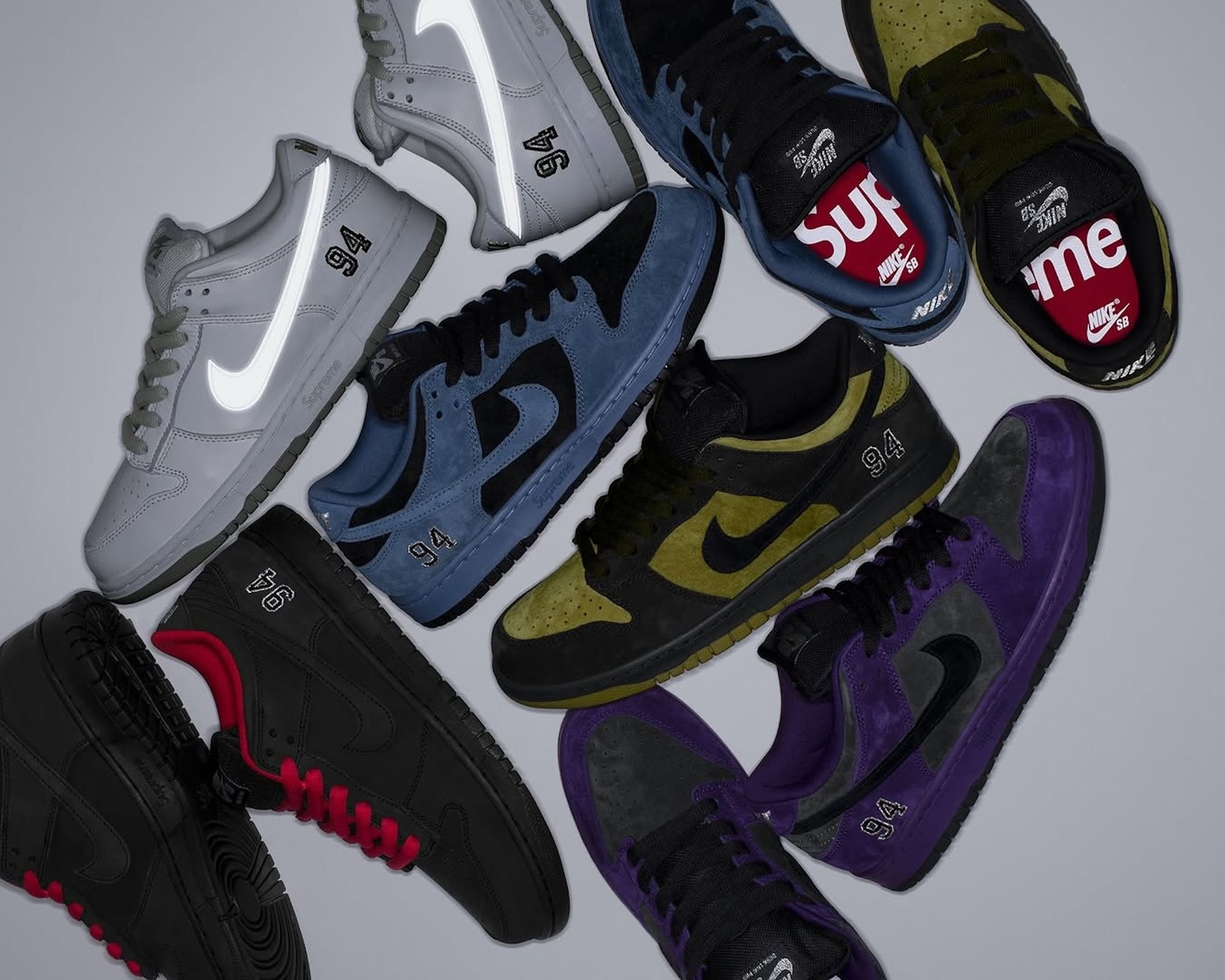 Supreme's Nike SB Dunk Low Region-Exclusives Pack Releases