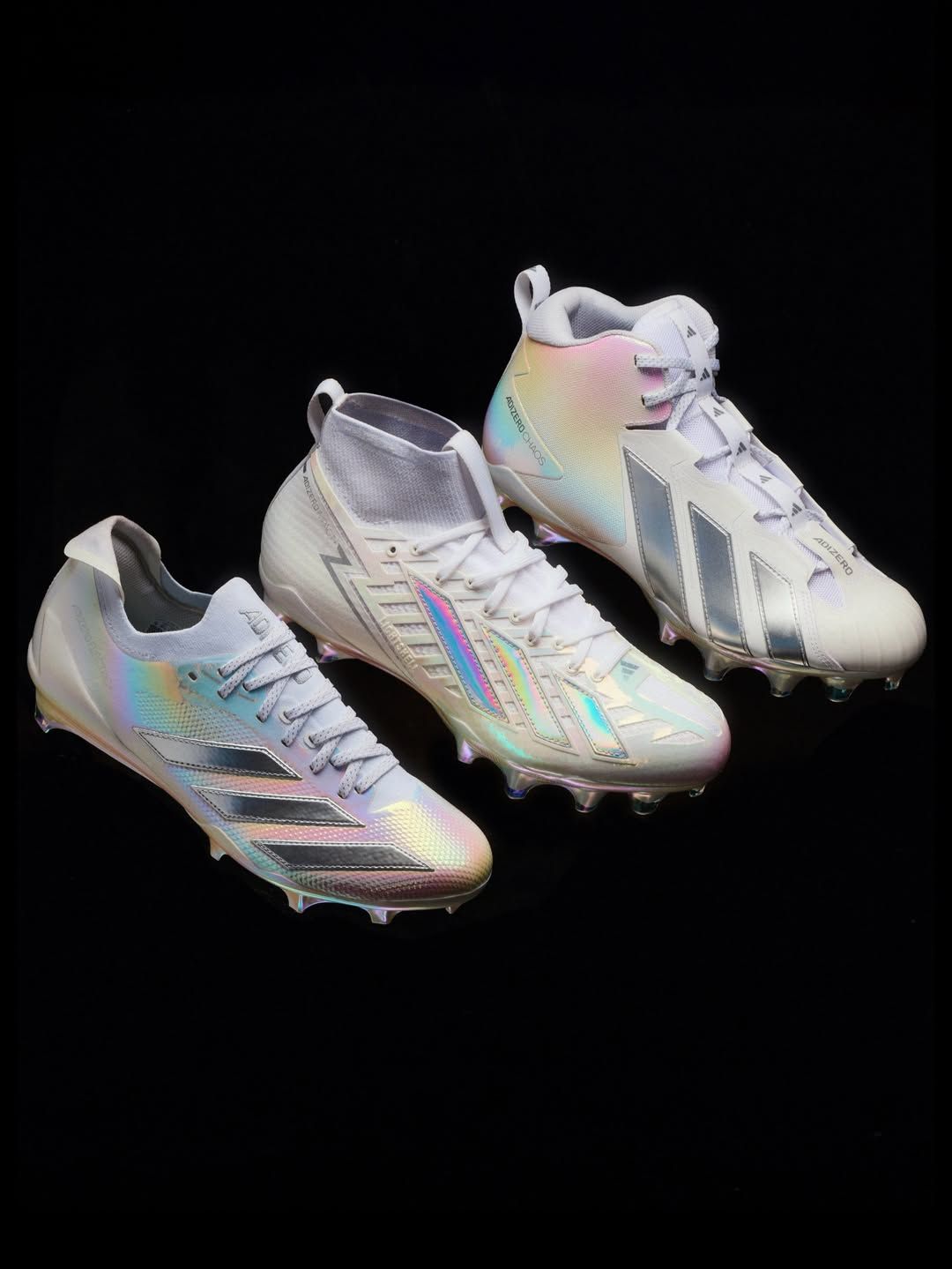 iridescent football cleats