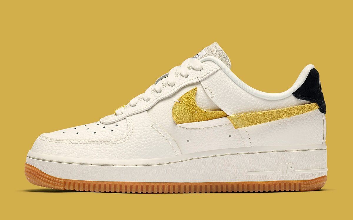 A Fourth Flipped Nike Air Force 1 Vandalized Appears in Sail