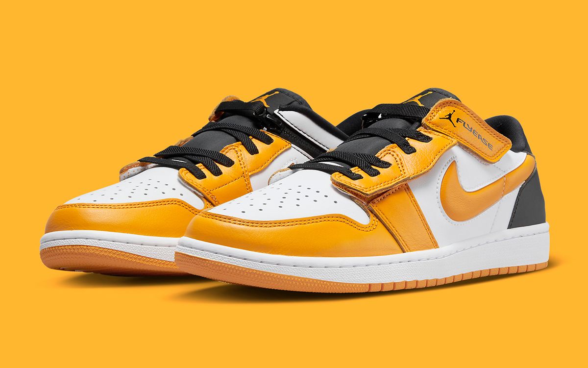 Official Images // Air Jordan 1 Low FlyEase “University Gold