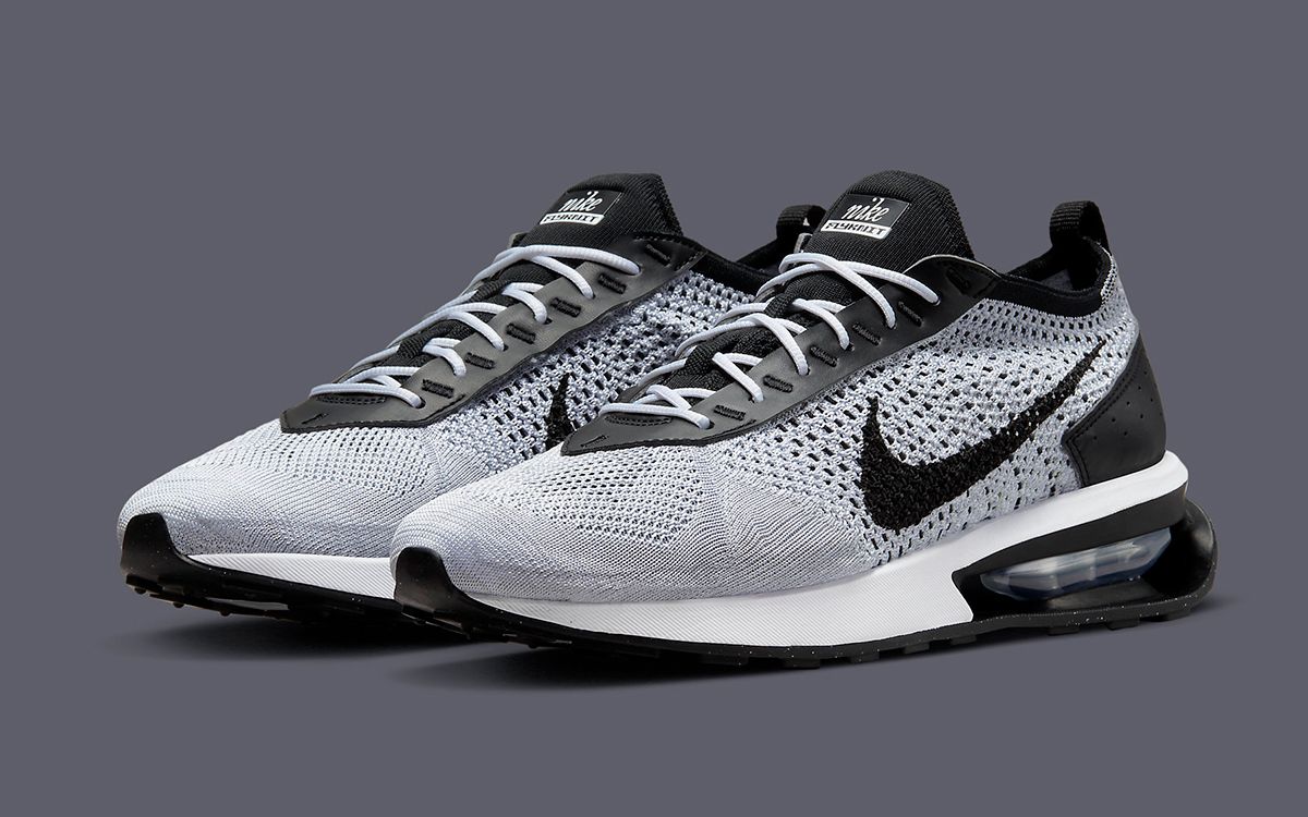 The Nike Air Max Flyknit Racer Appears in Monochrome White Black Colorway House of Heat