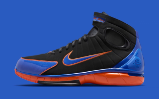 Penny Hardaway's Nike Air Zoom Huarache 2K4 "Knicks" P.E. (SKU: IV0345-001). Photo via Nike.