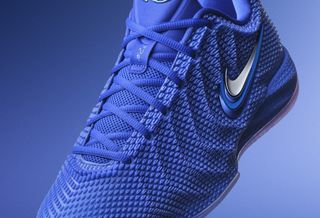 First-Look: Caitlin Clark's "Racer Blue" Nike Caitlin 1 basketball shoe.