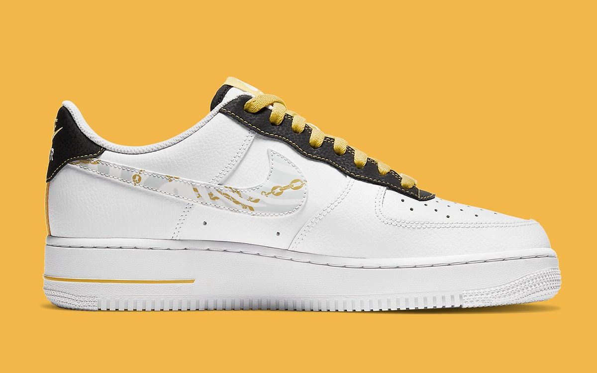 Available Now // Air Force 1 Low With Gold Links and Reflective