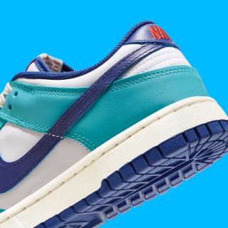 nike dunk low teal white navy release date 8