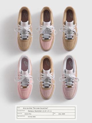 Kith x Nike Air Force 1 Low "Un-Linen" Behind-the-Scenes Image. Photo via Ronnie Fieg.
