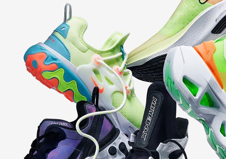nike react presto psychedelic lava on feet