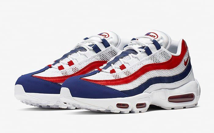 nike air max 95 red white and blue