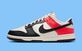 Available Now // Nike Dunk Low "Bright Crimson Black Toe"