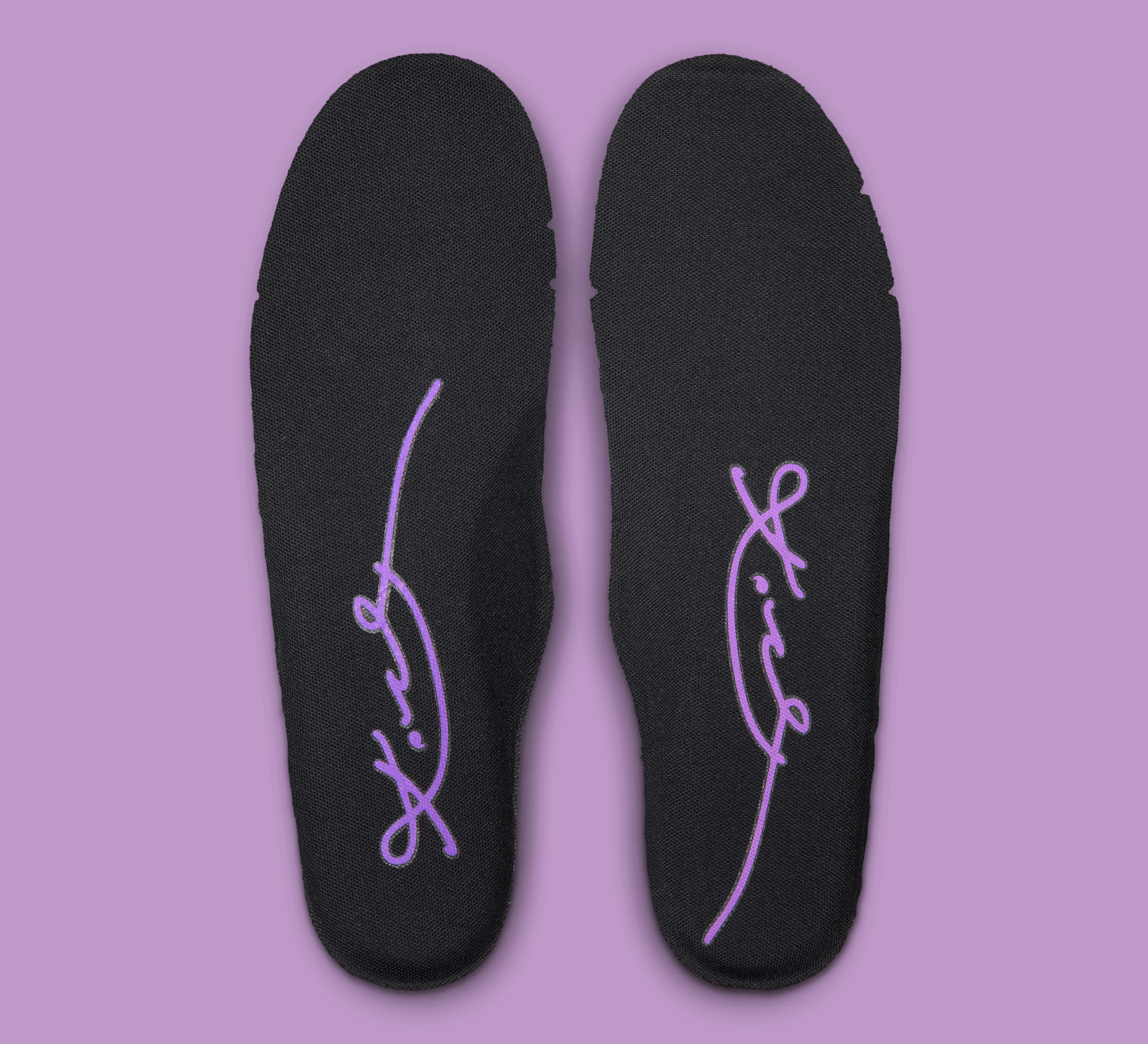 Men's Nike Kobe Air Force 1 "Black/Light Purple" Protro Insoles (SKU: IB0018-007). Photo via Nike.