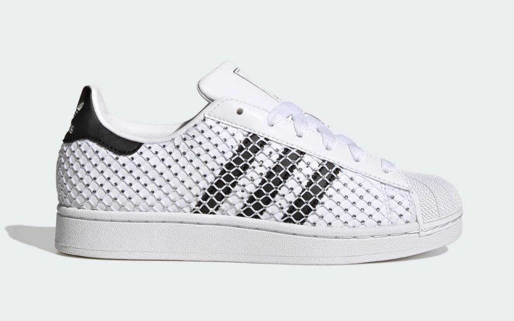 Adidas Superstar Arrives in Embellished Fishnet Iteration