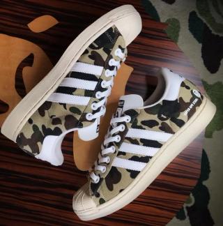 A BATHING APE® x adidas Super Ape Star. Photo via OFFSPRING.