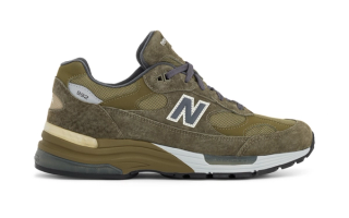 New Balance 992 "Dark Camo" Made in USA sneaker.