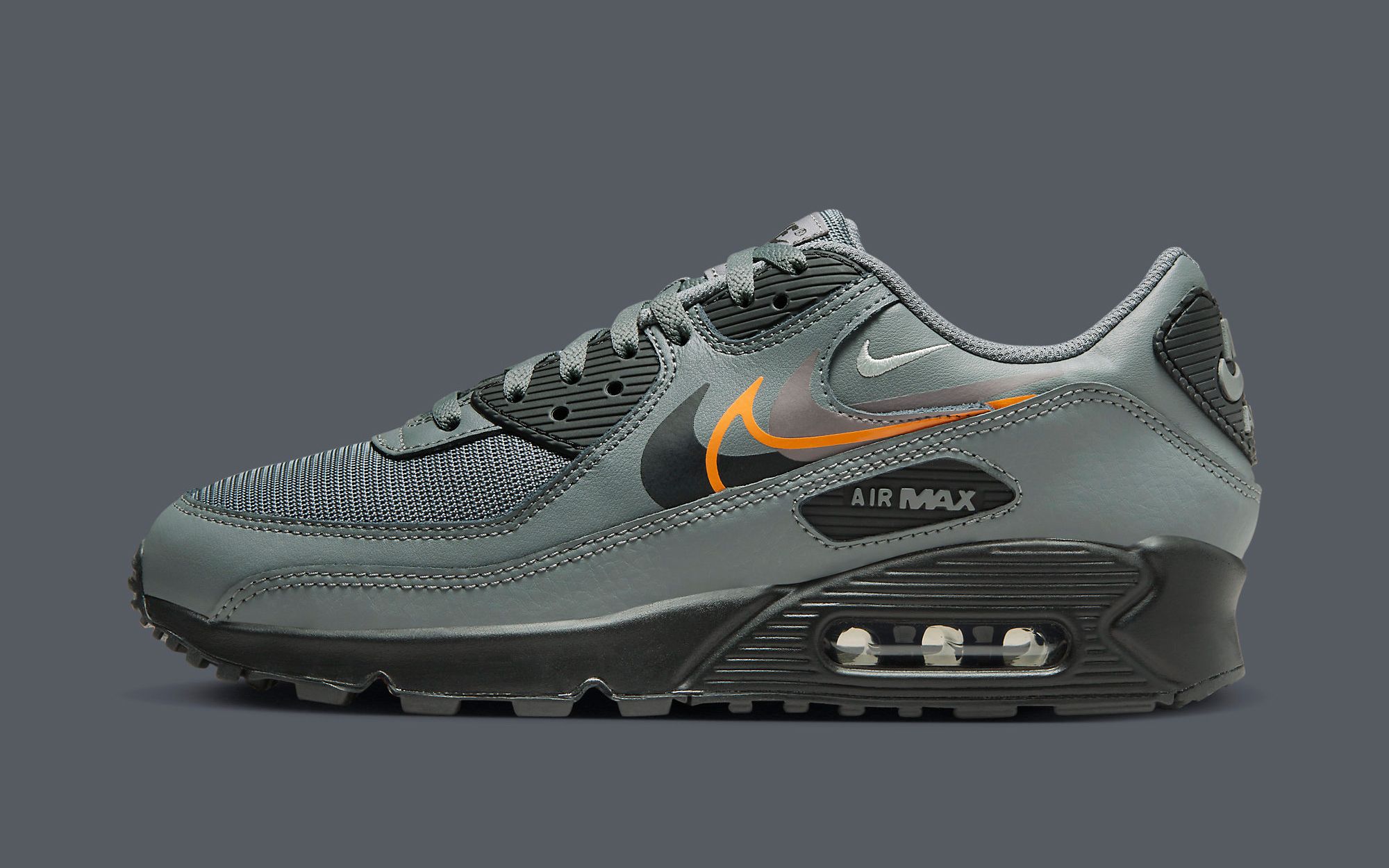 Nike air max sales 90 grey orange