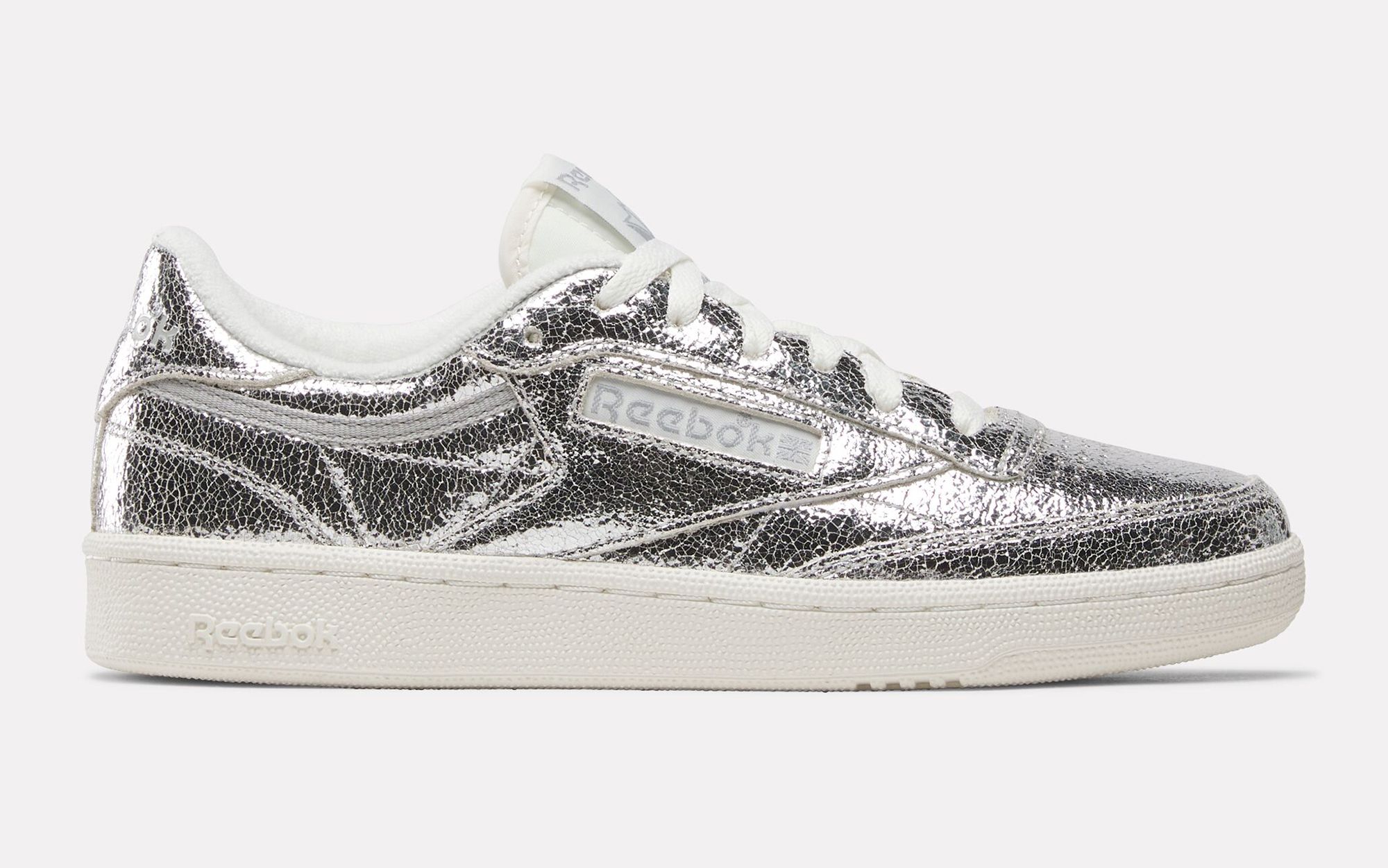 Women's Reebok Club C 85 "Silver Metallic" (SKU: 100271719). Photo via Reebok.