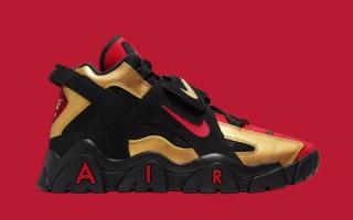 Available Now // Nike Air Barrage Mid “49ers”