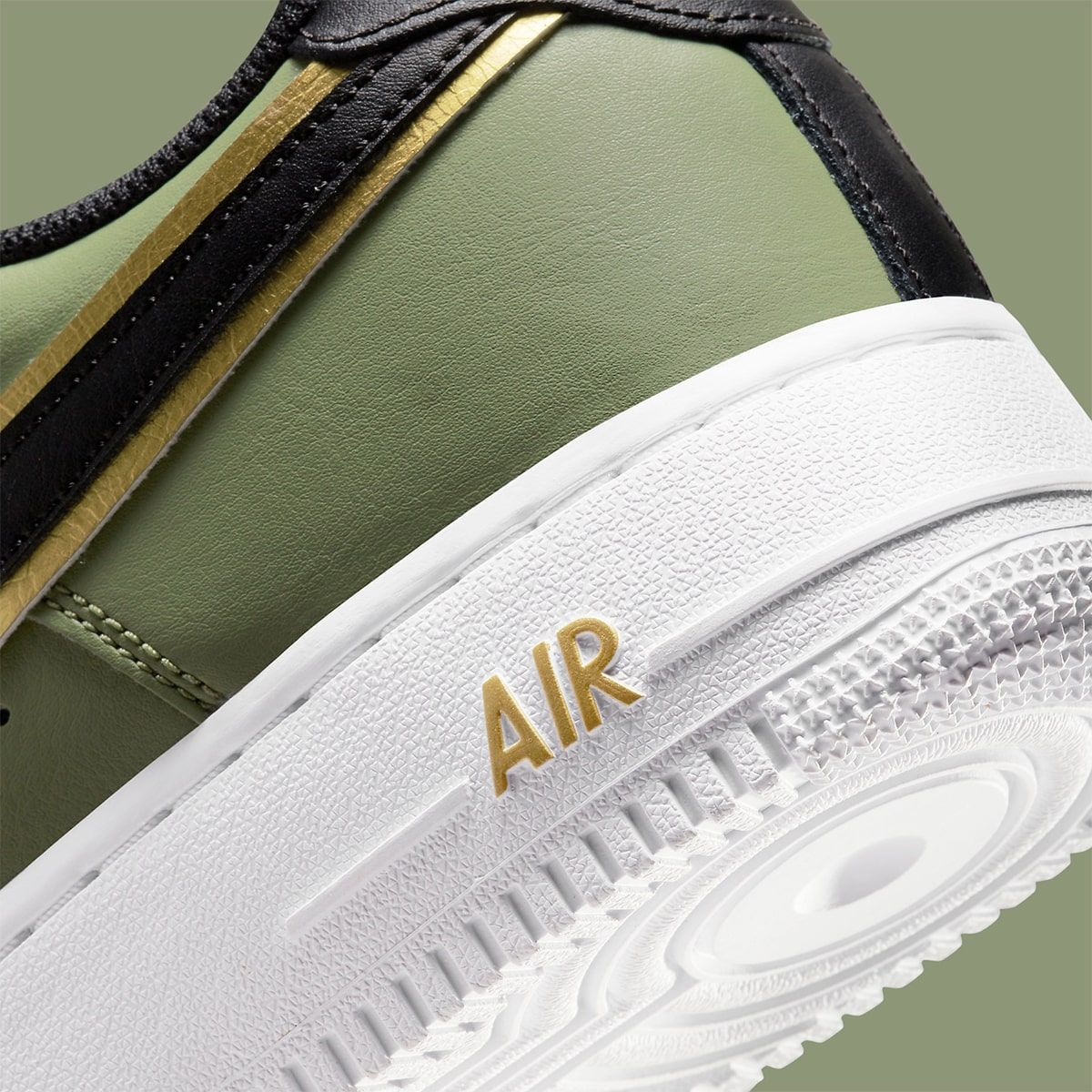 Buy Nike Air Force 1 Low '07 LV8 Double Swoosh Olive Gold Black DA8481-300