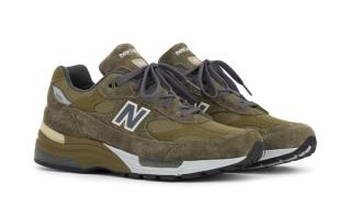 Made in USA New Balance 992 in a "Dark Camo" makeover.