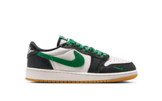 Big Kid's Air Jordan 1 Low OG “Phantom & Pine Green”