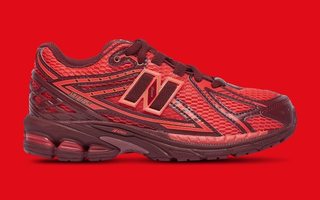 Women's New Balance 1906R "Mercury Red/Classic Crimson" sneaker.