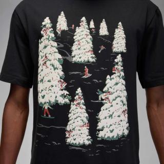 Jordan Holiday 2025 Ski T-Shirt (White)
