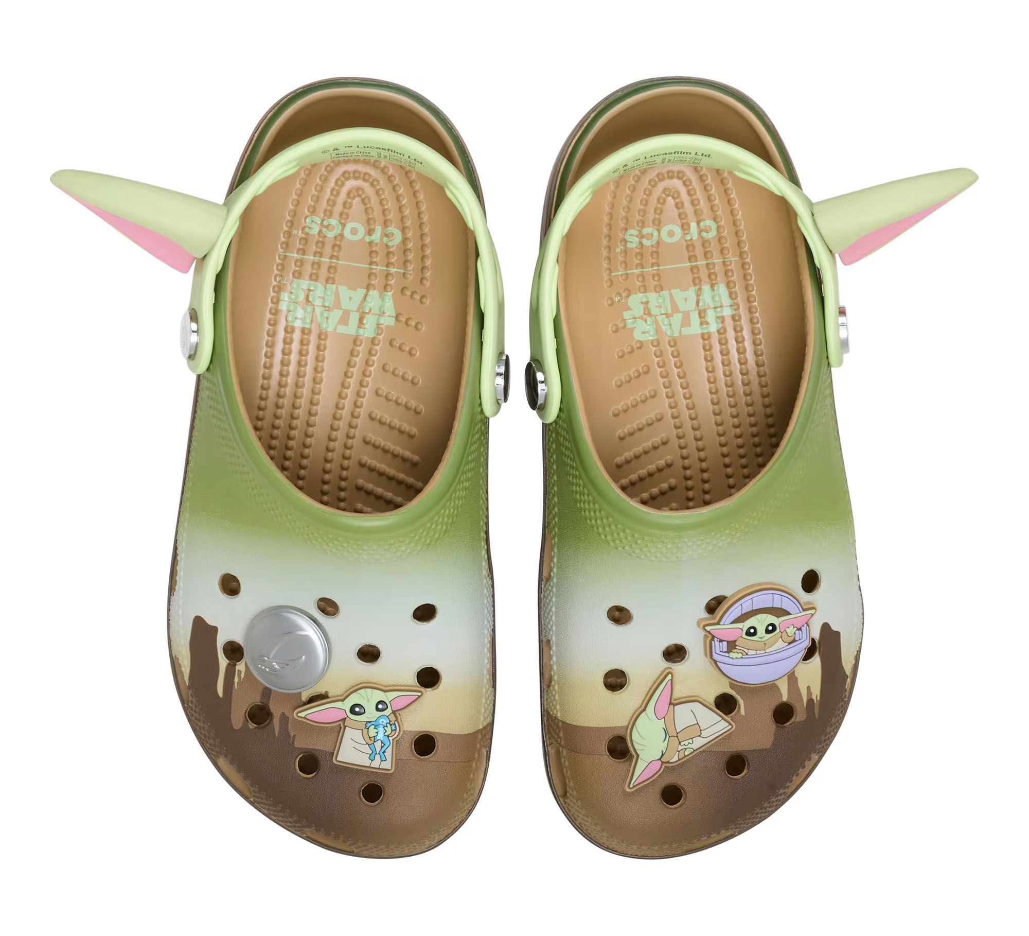 Star Wars™ x Crocs Classic Clog "Grogu" celebrating Lucasfilm's 'Star Wars: The Mandalorian and Grogu' movie.