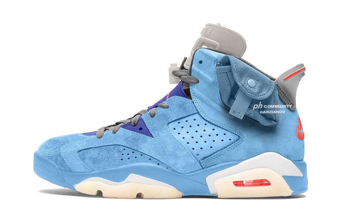 Blue Travis Scott x Air Jordan 6 “Houston Oilers” Surfaces | House