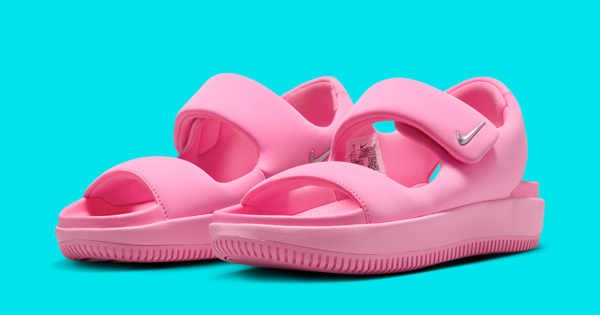 Pretty Pink Pops Up On Nike's Latest Calm Sandal | House of