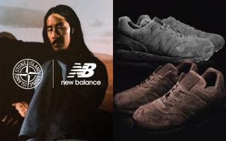Stone Island x New Balance 574 Ghost Collection.