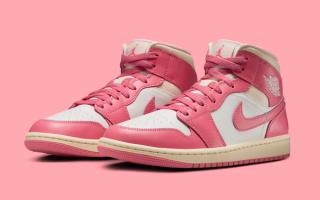 Available Now // Air Jordan 1 Mid "Pink Salt"