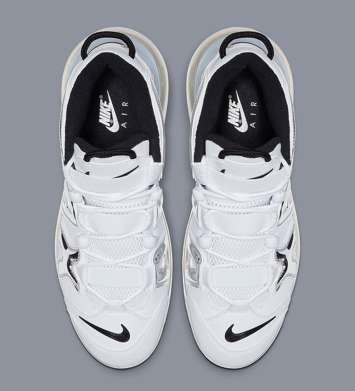 The Nike Air More Uptempo 720 Now Wears “White Chrome