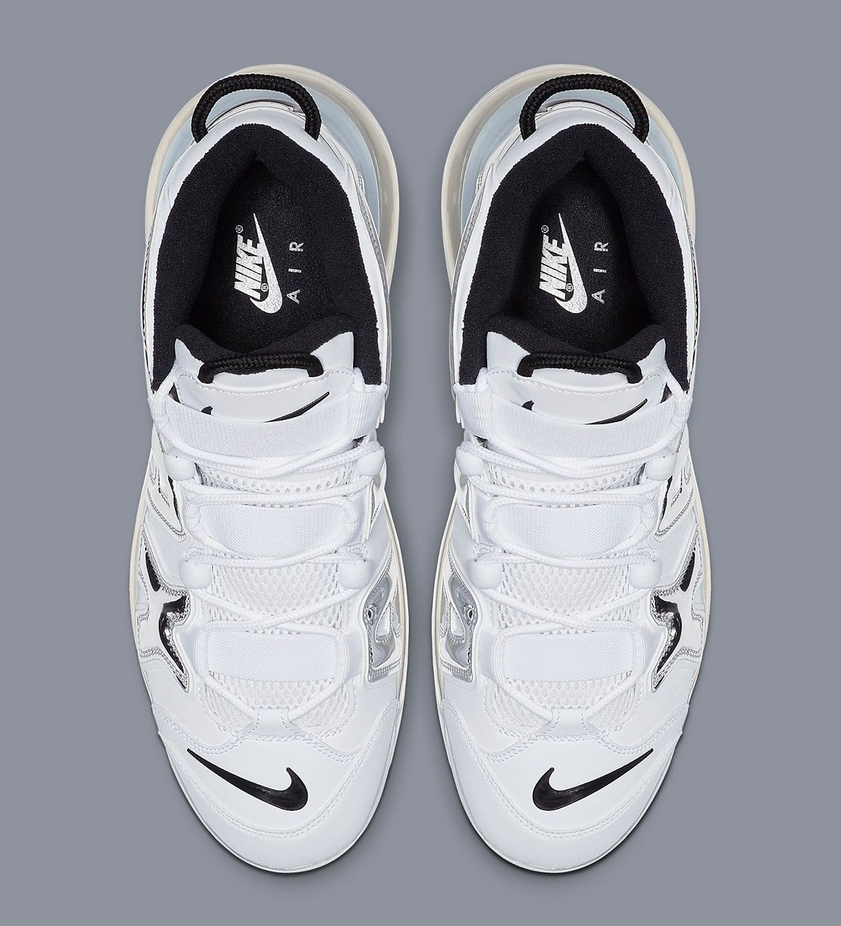 Nike air more uptempo 720 clearance white chrome