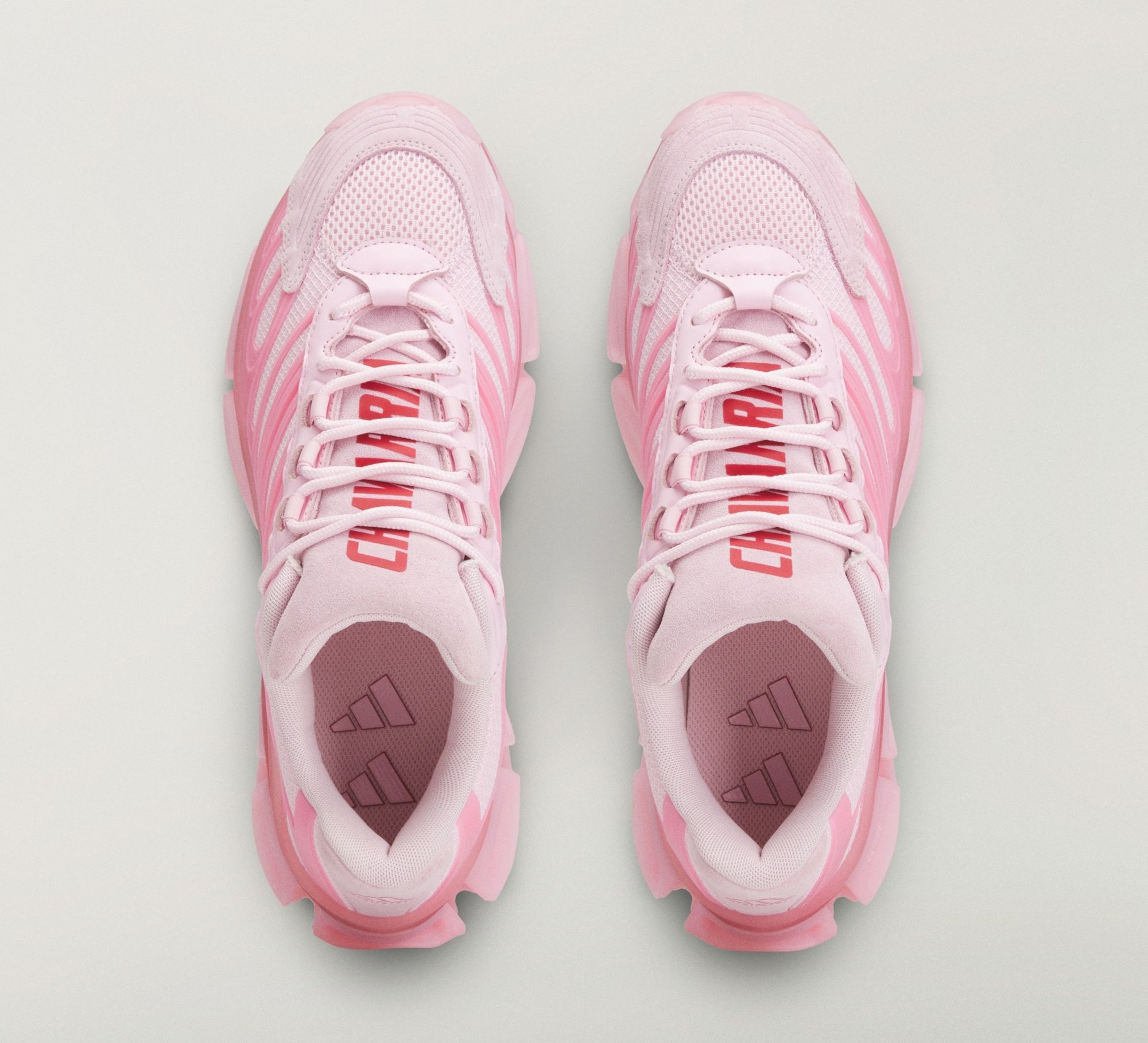 Willy Chavarria x adidas Megaride AG "Clear Pink" (SKU: KI7006). Photo via adidas.