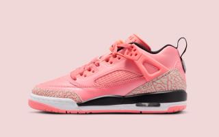 Big Kids' Jordan Spizike Low in a "Pink Glaze" color scheme.