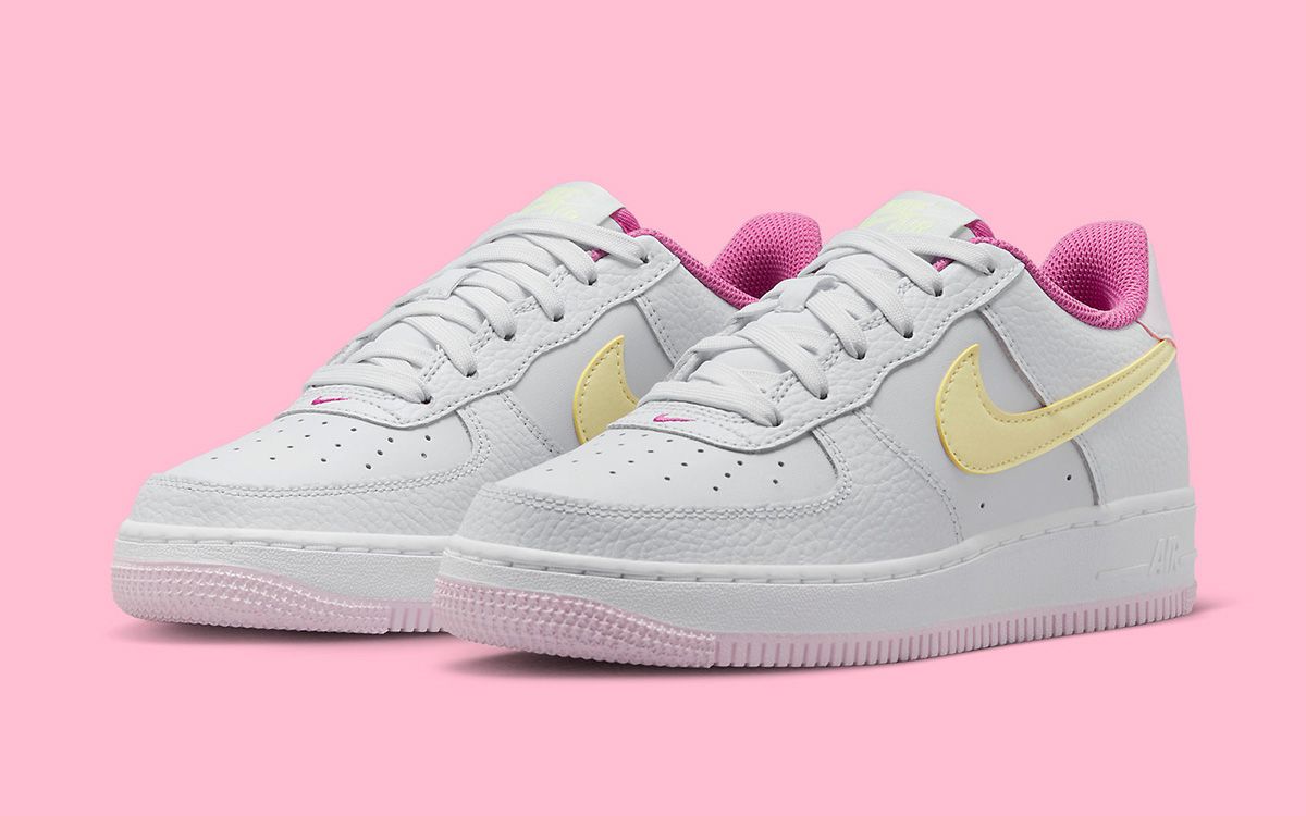 pink and yellow air force 1
