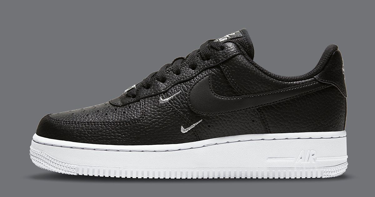 The Air Force 1 Adds Metallic Silver Mini Swooshes | House of Heat°